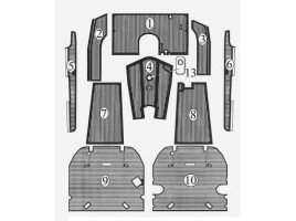 VOLLEDIGE SET VAN RUBBERMATTEN