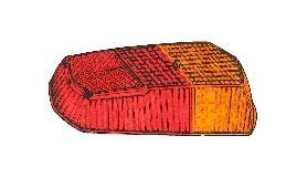 Achterzijde kunststof aan Fulvia Zagato