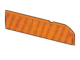 hintere Plastik für Beta Coupe