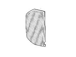 plástico ligero reversa trasero para Beta Coupe