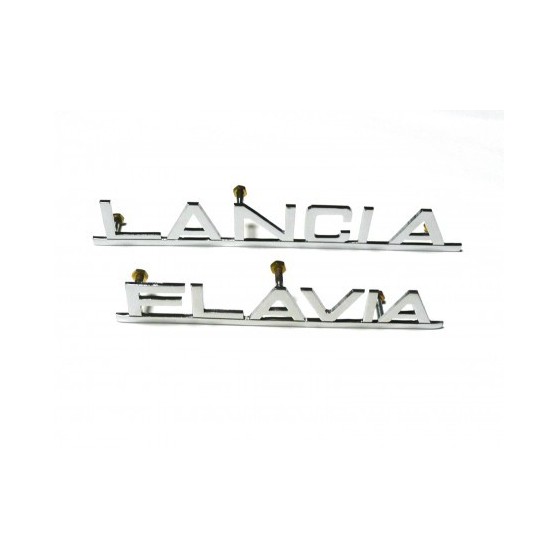 Written lancia Flavia chromed brass 180 mm.