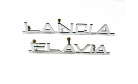 Written lancia Flavia chromed brass 180 mm.