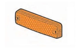 COPPIA PLASTICHE FRECCE ARANCIO ANTERIORI FULVIA