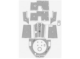 CONJUNTO COMPLETO DE APRILIA DE ESTERAS DE GOMA