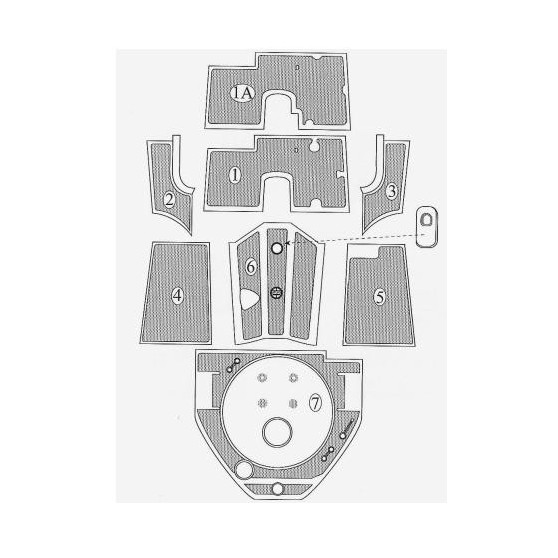 CONJUNTO COMPLETO DE APRILIA DE ESTERAS DE GOMA