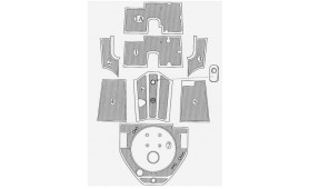 CONJUNTO COMPLETO DE APRILIA DE ESTERAS DE GOMA