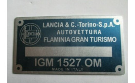 TARGHETTA FLAMINIA GT