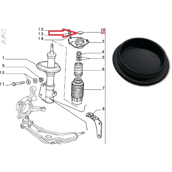 TAPPO SOSPENSIONI ANTERIORI