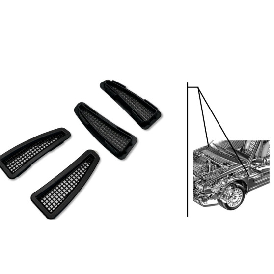 COPPIA GRIGLIE FORATE  DELTA EVO 2