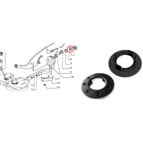 CORNICE TAPPO SERBATOIO LANCIA DELTA