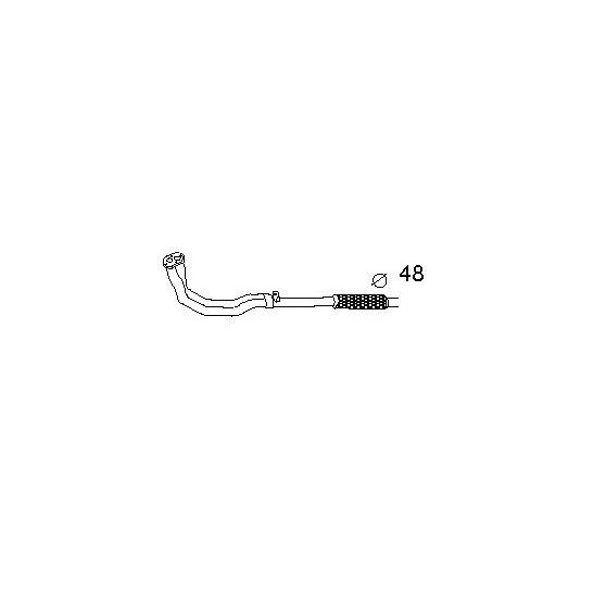 Front exhaust tube DELTA GT IE 1.6 R86