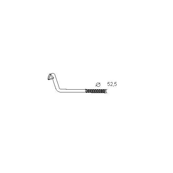 Front exhaust tube DELTA HF TURBO 1.6 1° and 2° SERIES