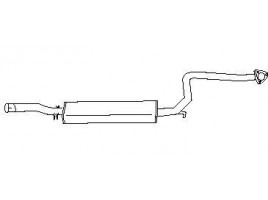 Central exhaust tube 1, 6iE DELTA HF TURBO 1986