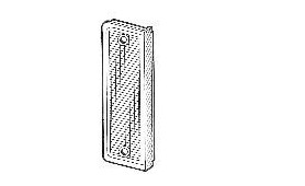 Coppia plastiche posteriori luce retromarcia per Delta
