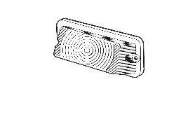 pijl kunststof voorzijde met metalen rand aan Fulvia Zagato