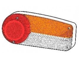 Achterzijde kunststof aan Fulvia Coupe DX
