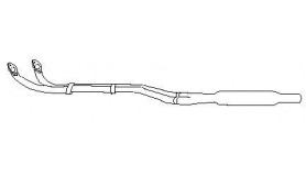 right front exhaust tube RANGE 2.0 sedan and COUPE '